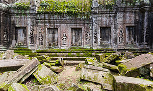 Ta Prohm: Geschichte und religiöse Bedeutung, Architektur, Ruinen und Würgefeigen