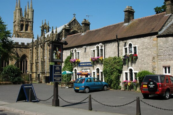 George Hotel and parish church