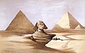 49 The Great Sphinx, Pyramids of Gizeh-1839) by David Roberts, RA uploaded by Dcoetzee, nominated by Marmoulak