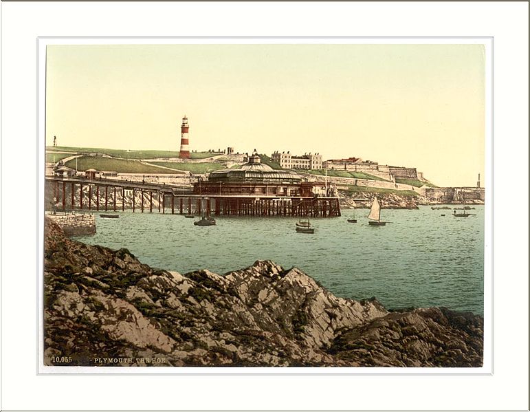 File:The Hoe from the Rusty Anchor Plymouth England.jpg