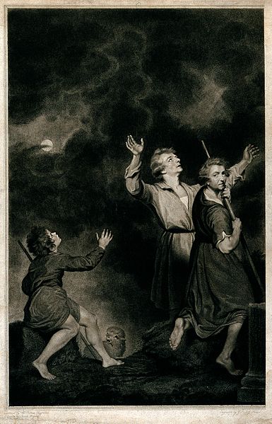 File:The annunciation to the shepherds. Mezzotint by G.S. and J.G Wellcome V0048043.jpg