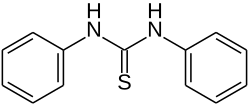 Strukturformel von N,N′-Diphenylthioharnstoff