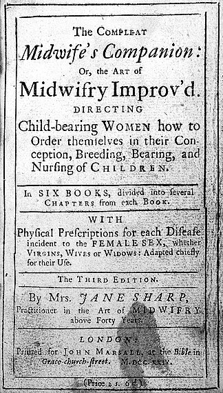 Page de titre de The compleat midwife's Companion