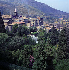 Panorama di Tivoli nel 1970