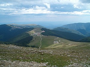 Pohľad z horskej cesty DN 67C zvanej Transalpina