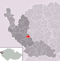 Tuřany - Carte