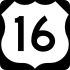 U.S. Route 16 marker