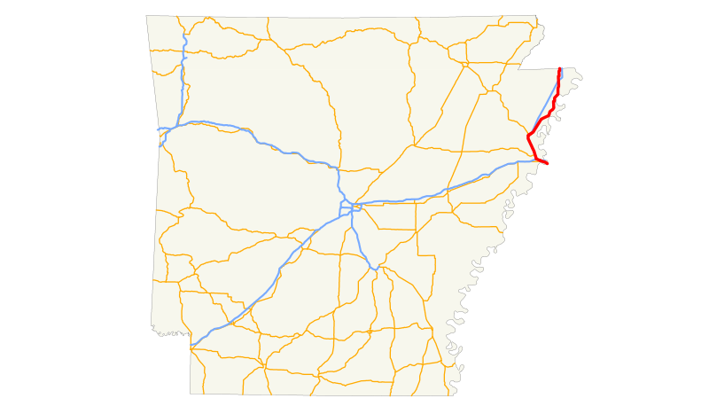 File:US 61 (AR) map.svg