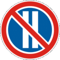 No parking on even-numbered days