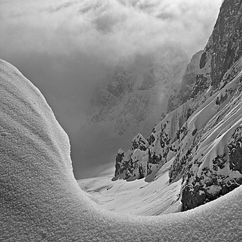 Untere Stuhllochscharte winter view