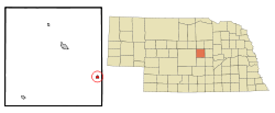Location of North Loup, Nebraska