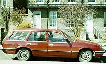 The Carlton Mark I Estate, in production from 1978 to 1986. Vauxhall Carlton Caravan in Cambridge.jpg