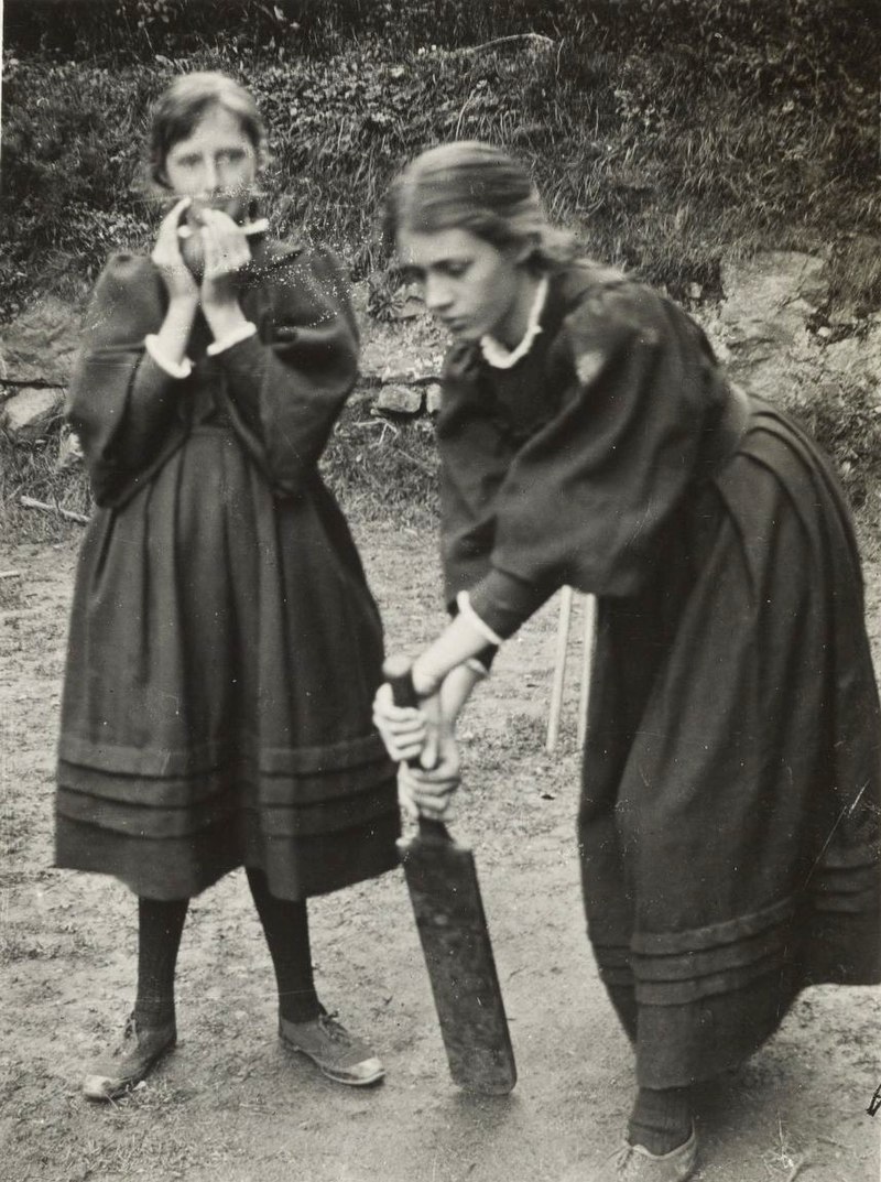  Virginia playing cricket with Vanessa 1894 