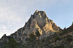 Vista de la cima del Puig Campana.