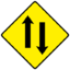 W080 Two-Way Traffic - Warning Sign Ireland.png