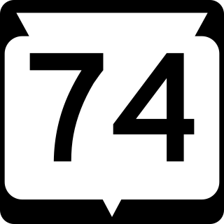 <span class="mw-page-title-main">Wisconsin Highway 74</span> Former State Highway in Wisconsin, United States