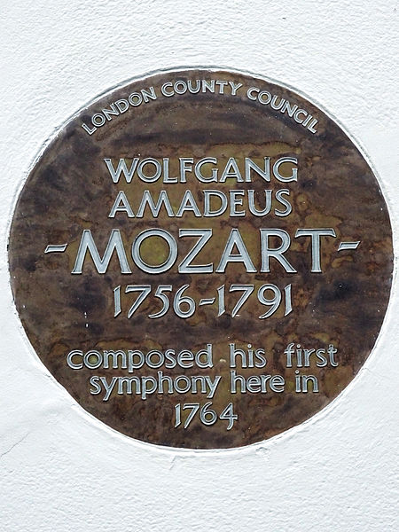 File:WOLFGANG AMADEUS MOZART 1756-1791 composed his first symphony here in 1764.JPG