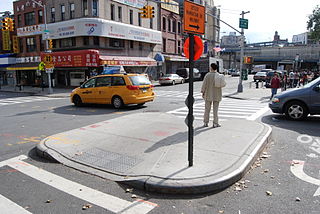 <span class="mw-page-title-main">Refuge island</span> Section of sidewalk surrounded by road