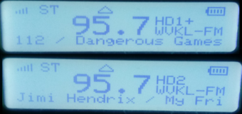 WVKL's HD Radio Channels on a SPARC Radio with PSD and EAS.