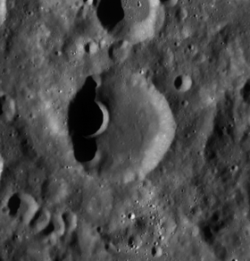 Снимок зонда Lunar Reconnaissance Orbiter.