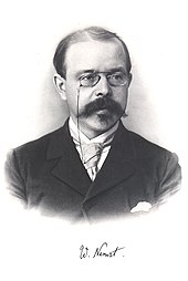 German scientist Walther Nernst portrait in the 1910s. Walther Nernst 2.jpg