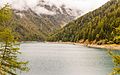 Wandeltocht rond Lago di Pian Palù (1800 m). in het Nationaal park Stelvio (Italië).