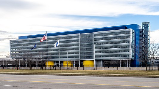 Main building of the General Motors Technical Center (1949–55)