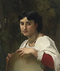 William-Adolphe Bouguereau - Italienne au tambourin (1869).jpg