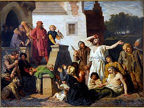 Casimir the Great and the Jews, by Wojciech Gerson, 1874 Wojciech Gerson, Przyjecie Zydow.jpg