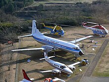 NAMC YS-11 and other aircraft on display