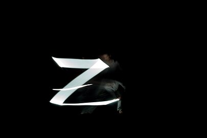 Lletra "z" creada amb la tècnica fisiogràfica.