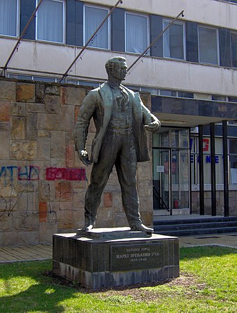 Monument of Žarko Zrenjanin in Zrenjanin, built in 1952