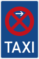 Zeichen 229-21 Taxenstand (Anfang), Aufstellung links