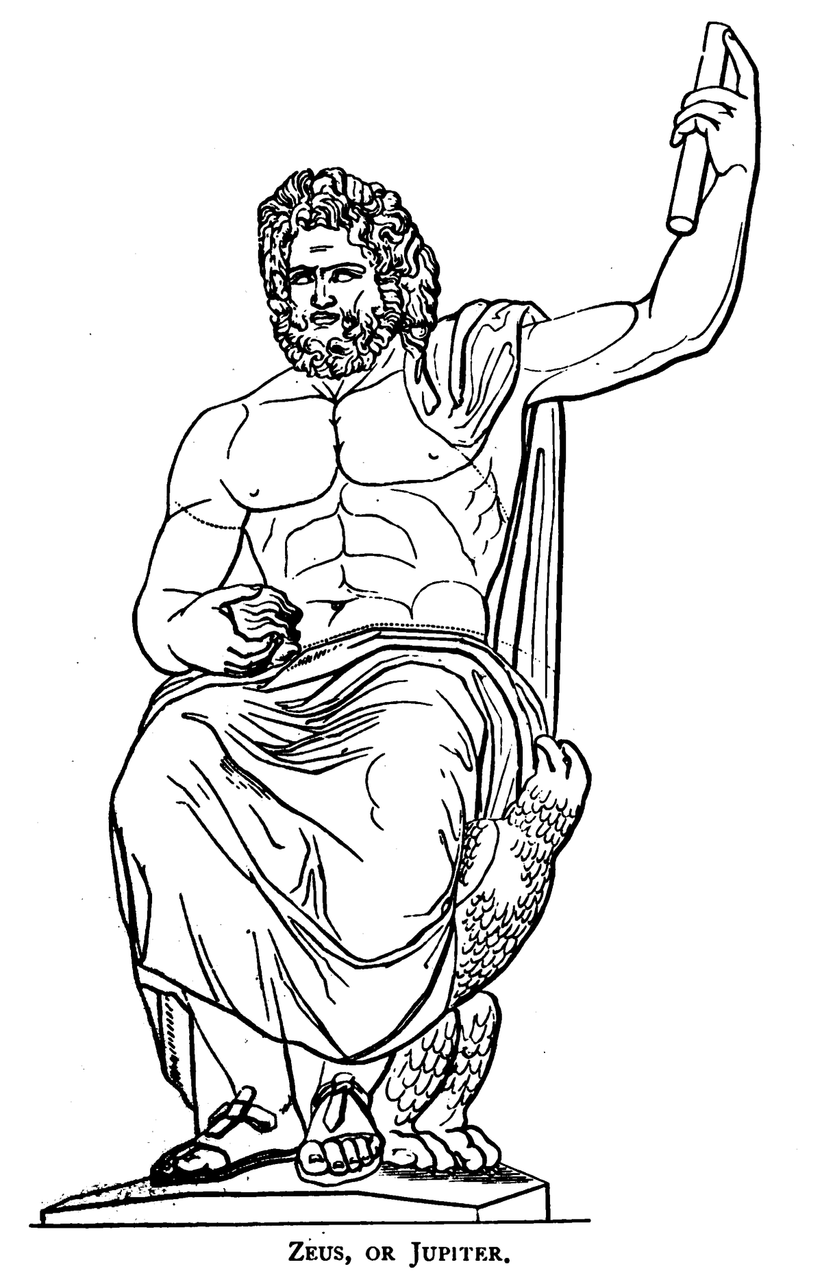 greek god sketch