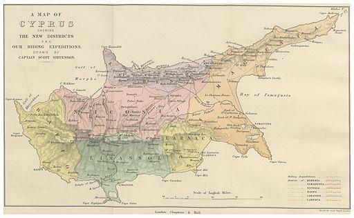 (1880) MAP OF CYPRUS