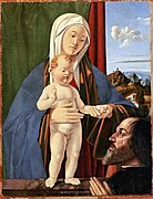 Madonna and Child with a Donor by Marco Basaiti - Correr Museum in Venice