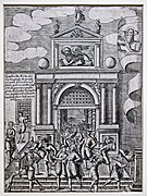 Veduta della porta dell'Arsenale in Habiti d'huomeni et donne venetiane - Giacomo Franco - Museo Correr
