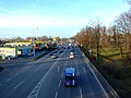 Čeština: Frekventovaná dopravní tepna, ulice Na Dlouhé louce v ČB