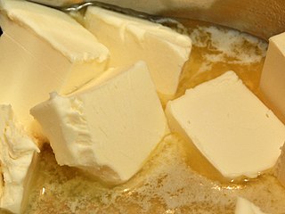 <span class="mw-page-title-main">Butter</span> Dairy product