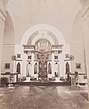 El interior de la Iglesia Sretensky en la finca Bogucharovo.  Década de 1880 (del álbum. D. A. Khomyakov).