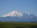 Vista del mont Elbrus des del pas Gumbaixi