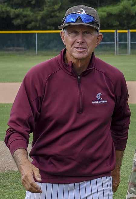 102nd ISRG Commander Col. Sean Riley throws out first pitch in Cotuit (cropped).jpg