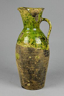 16th century Border ware jug 16th century Border Ware tall jug.jpg