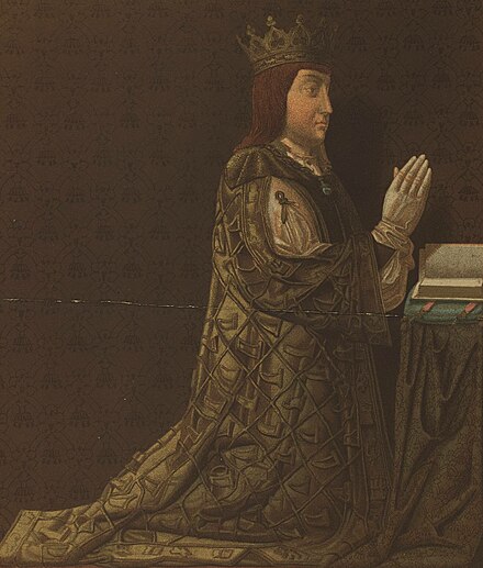 "John II of Castile", imaginary portrait by Francisco Aznar (1881)