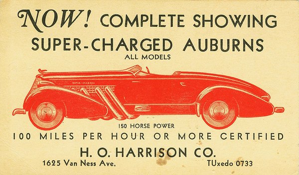 1935 Auburn Speedster ad