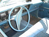 דגם "AMC מטאדור", דגם 4 דלתות סדאן שנת 1975 - מבט לתא הנהג ולוח מחוונים