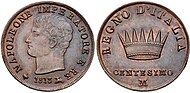 1 centesimo 1813 Napolone.jpg