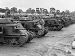Tanks from the 1st Armoured Division