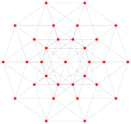 Real {4,3,3,3}, , with 32 vertices, 80 edges, 80 faces, 40 cells, and 10 4-faces