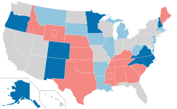 2008 United States Senate elections results map.svg